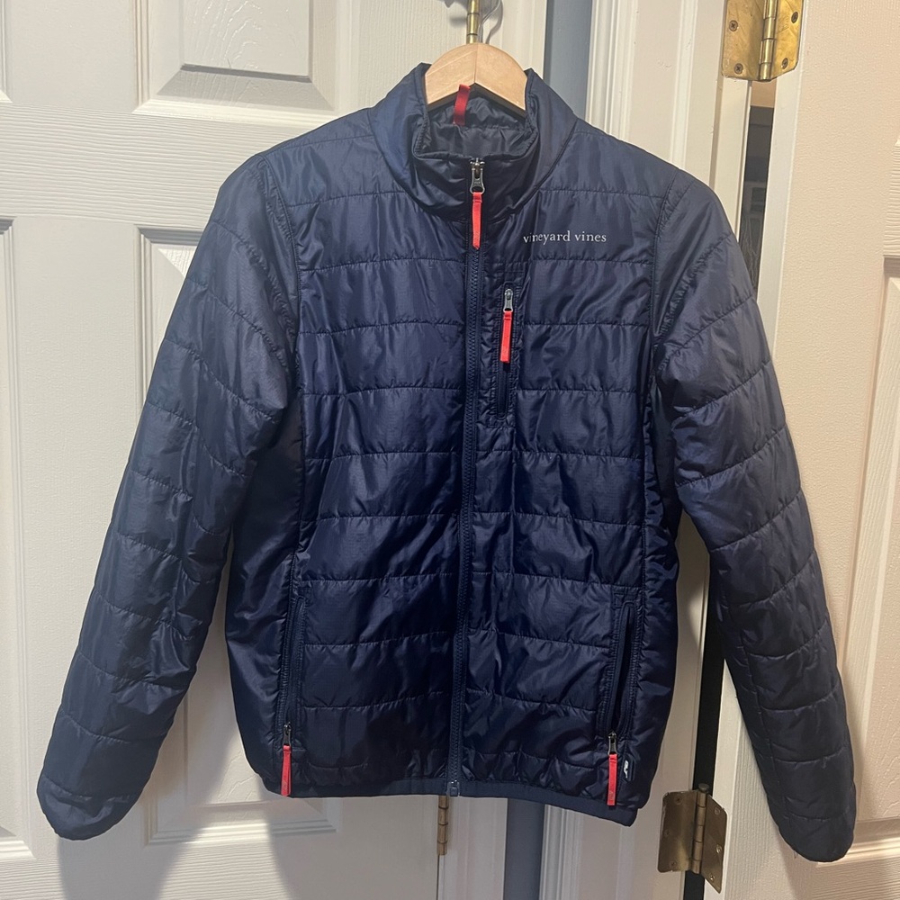 Vineyard Vines Boys (XL) Navy Blue Light Puffer/Quilted Jacket